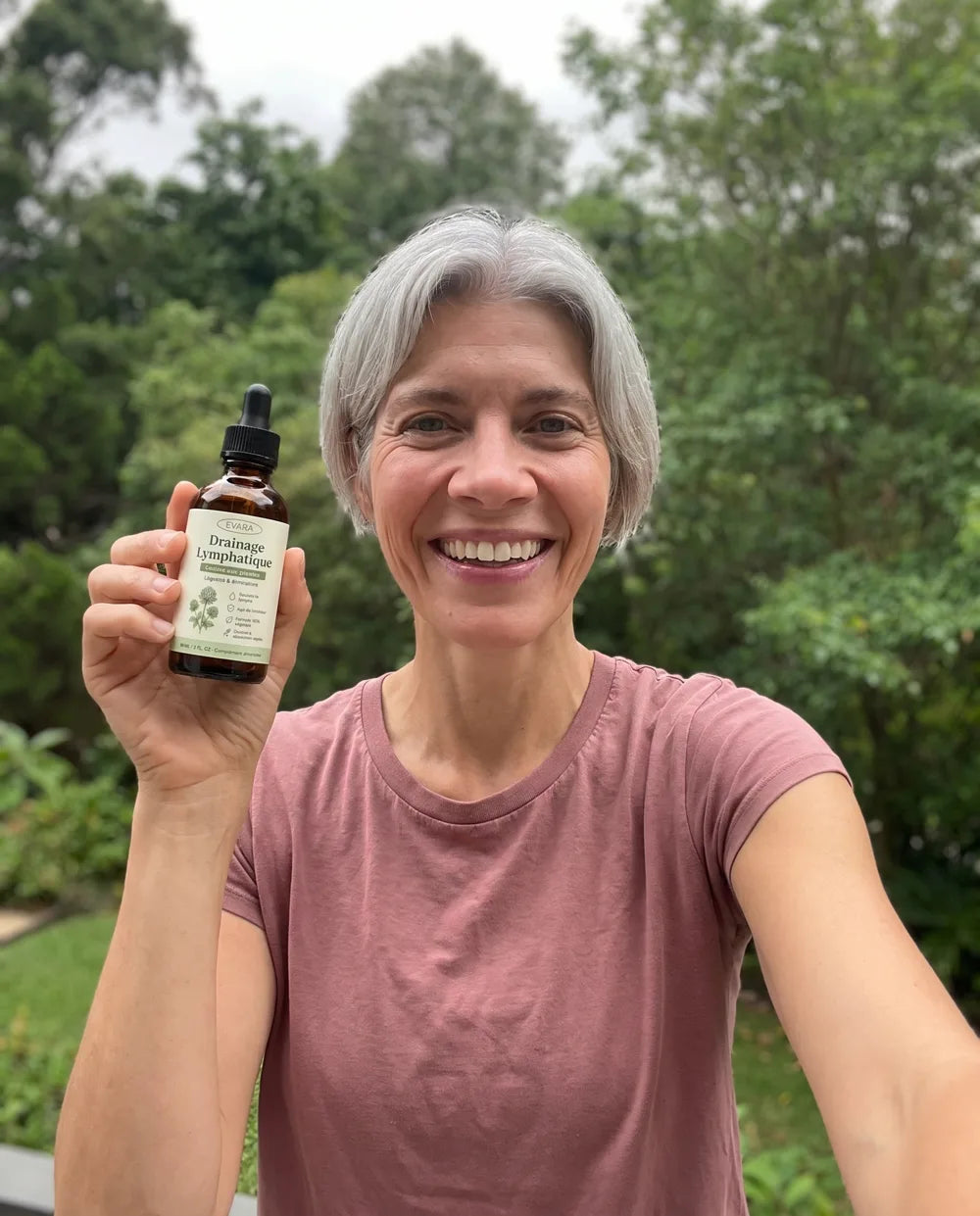Françoise D. avec le Drainant Lymphatique Evara